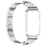 Samsung Galaxy Fit 3 X en forme de bracelet de montre à cadre métallique en diamant à double rangée (argent)