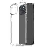 iPhone 15 NORTHJO 3 en 1 TPU Phone Case avec film d'écran et film d'objectif (transparent)