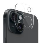 iPhone 15 NORTHJO 3 en 1 TPU Phone Case avec film d'écran et film d'objectif (transparent)