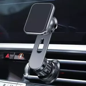 Support téléphone magnétique avec sortie d'air de voiture (noir)